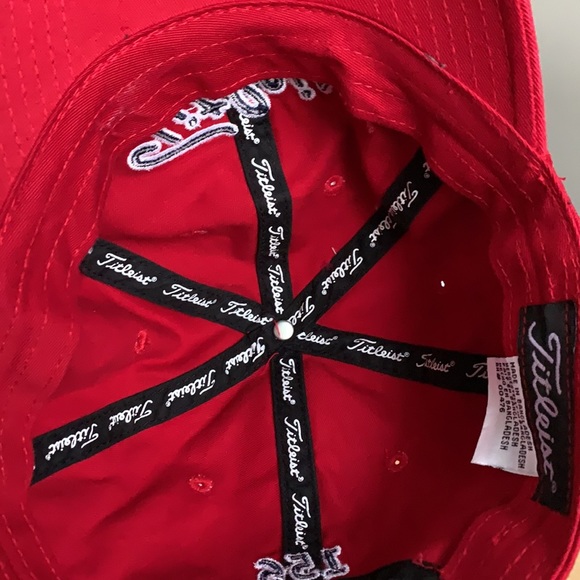 Titleist Red Golf Adjustable Cap - Picture 12 of 12